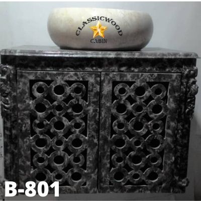 کابینت روشویی طرح سنگ کد B-801